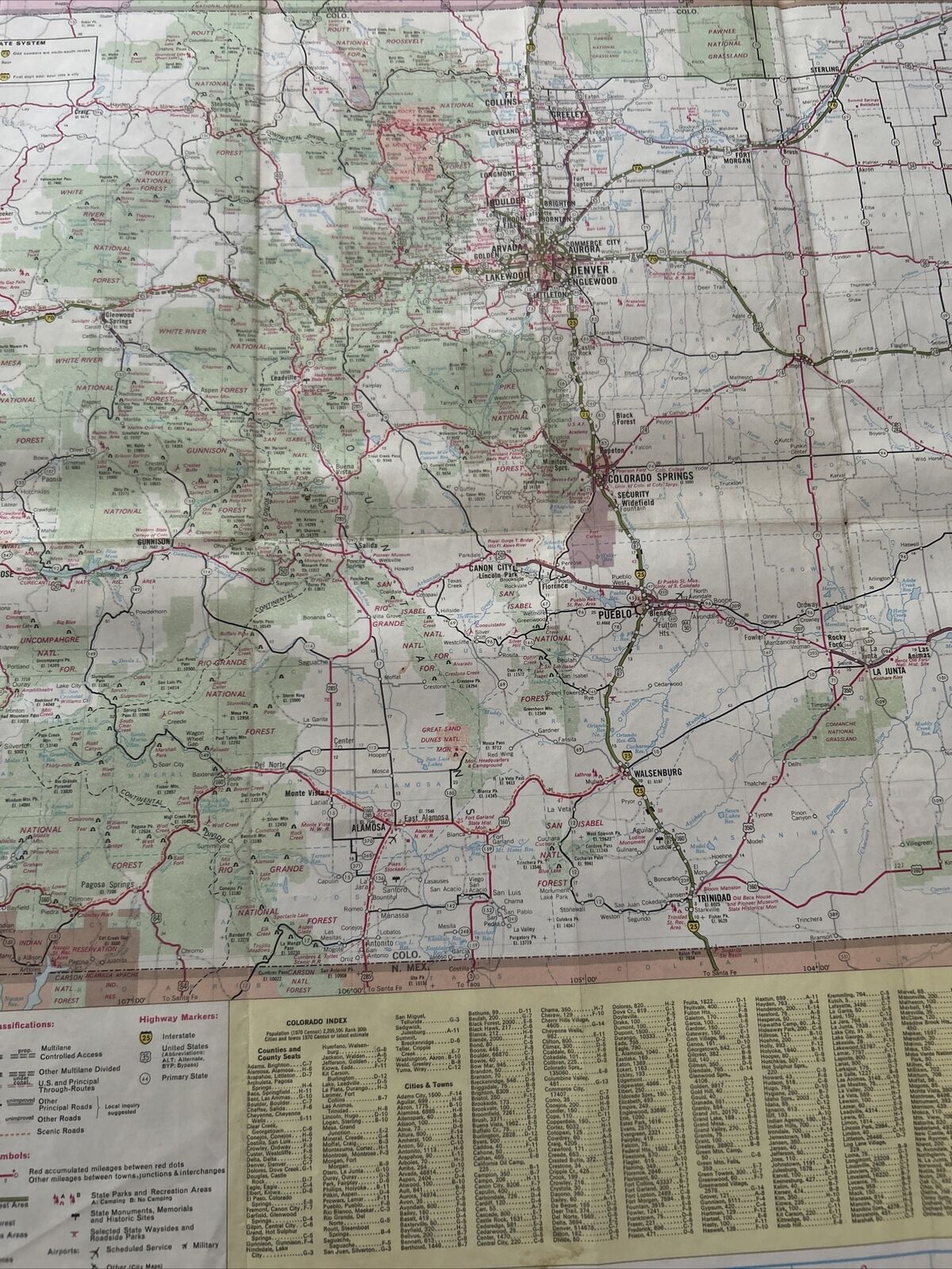 Colorado Wyoming Road Map Phillips 66