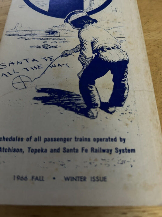 SANTA FE TIMETABLE 1966 FALL/WINTER