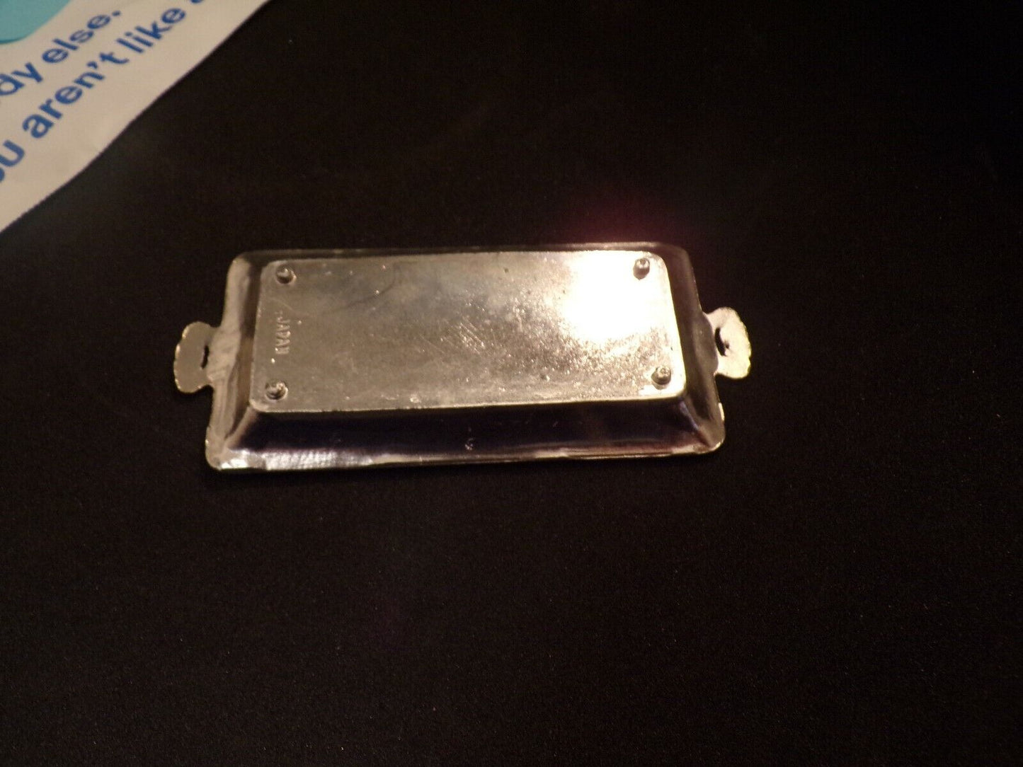 Silver Finger Dish/Ornate Design, Marked Japan