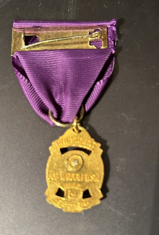 Lions Club: Governors Extension (2) Award Medal (Marked 1/10 10K GF) -1985-1986