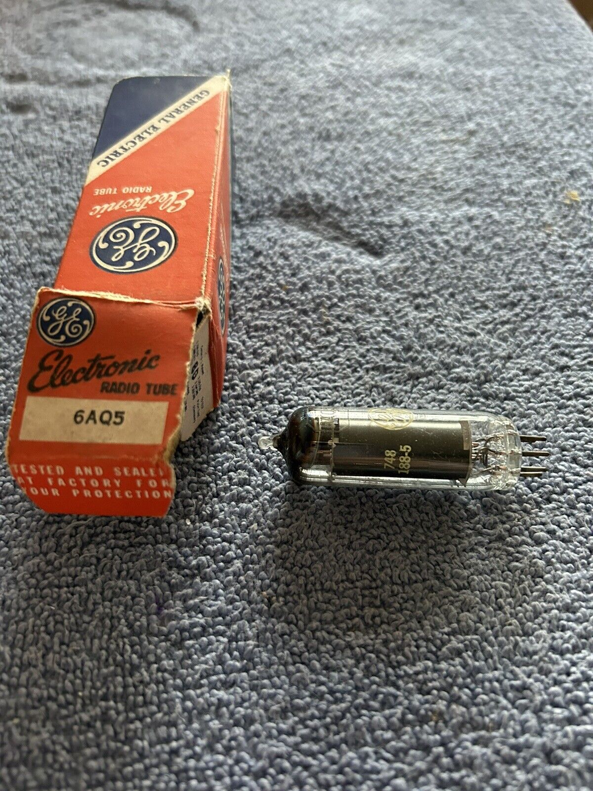 GE ELECTRONIC TUBE 6AQ5 UNTESTED