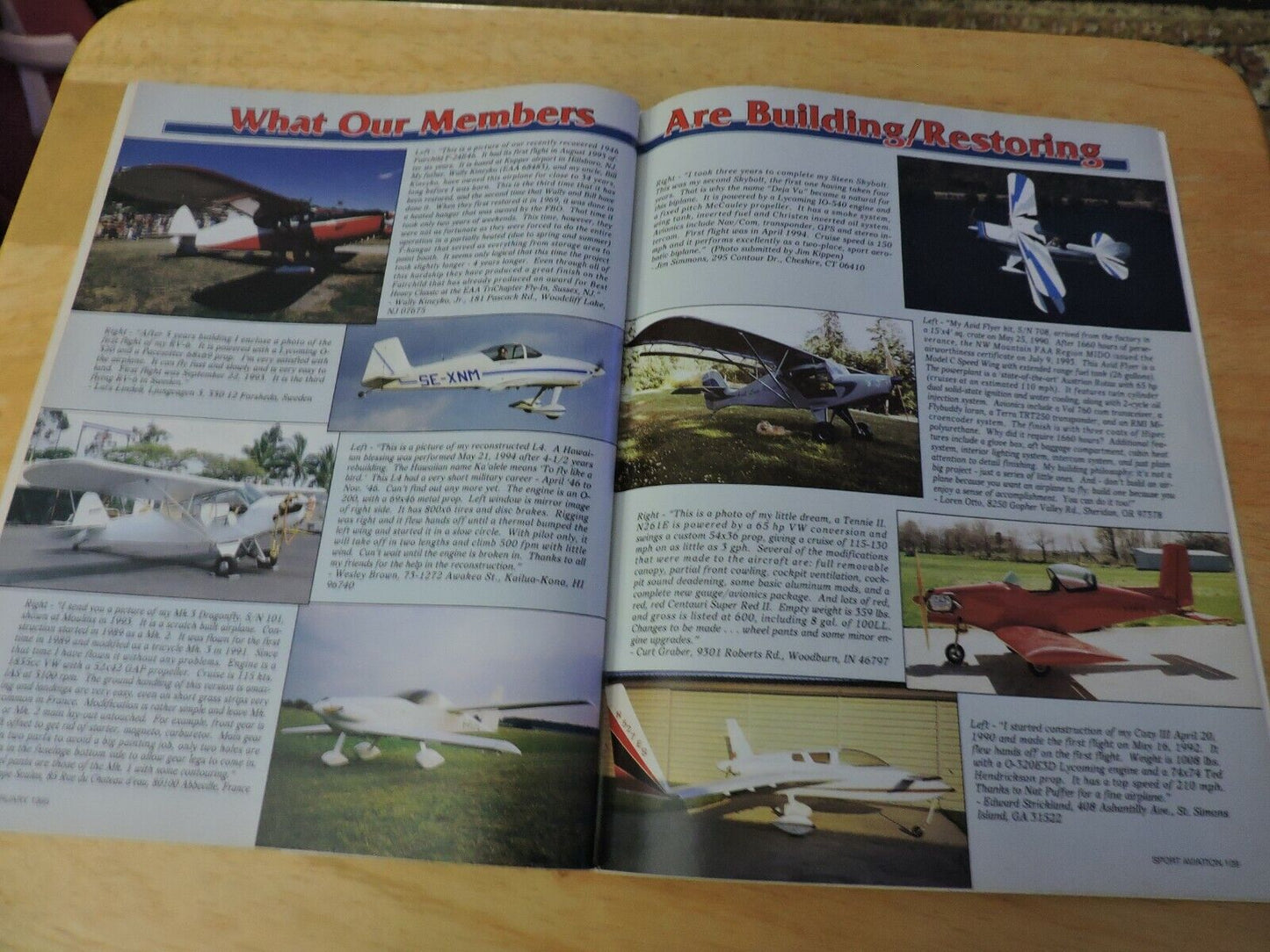 SPORT AVIATION EAA'S MONTHLY MAGAZINE, FEBRUARY 1995