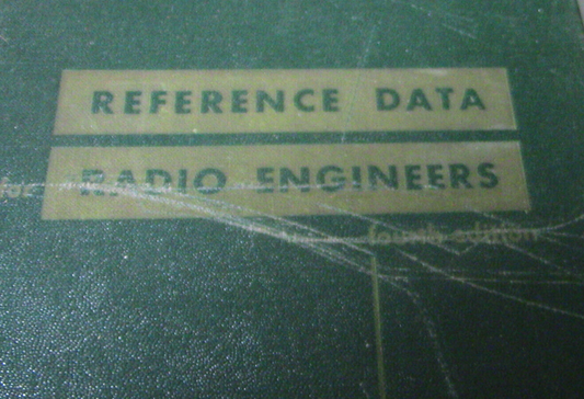 VINTAGE REFERENCE DATA RADIO ENGINEERS HANDBOOK- (1960 COPYRIGHT)