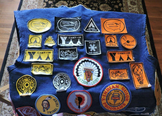 YMCA Indian Guide Leaders Vest With Patches