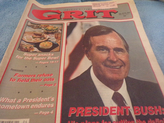 Grit Magazine: Jan. 22-28 1989 Edition Featuring: President Bush