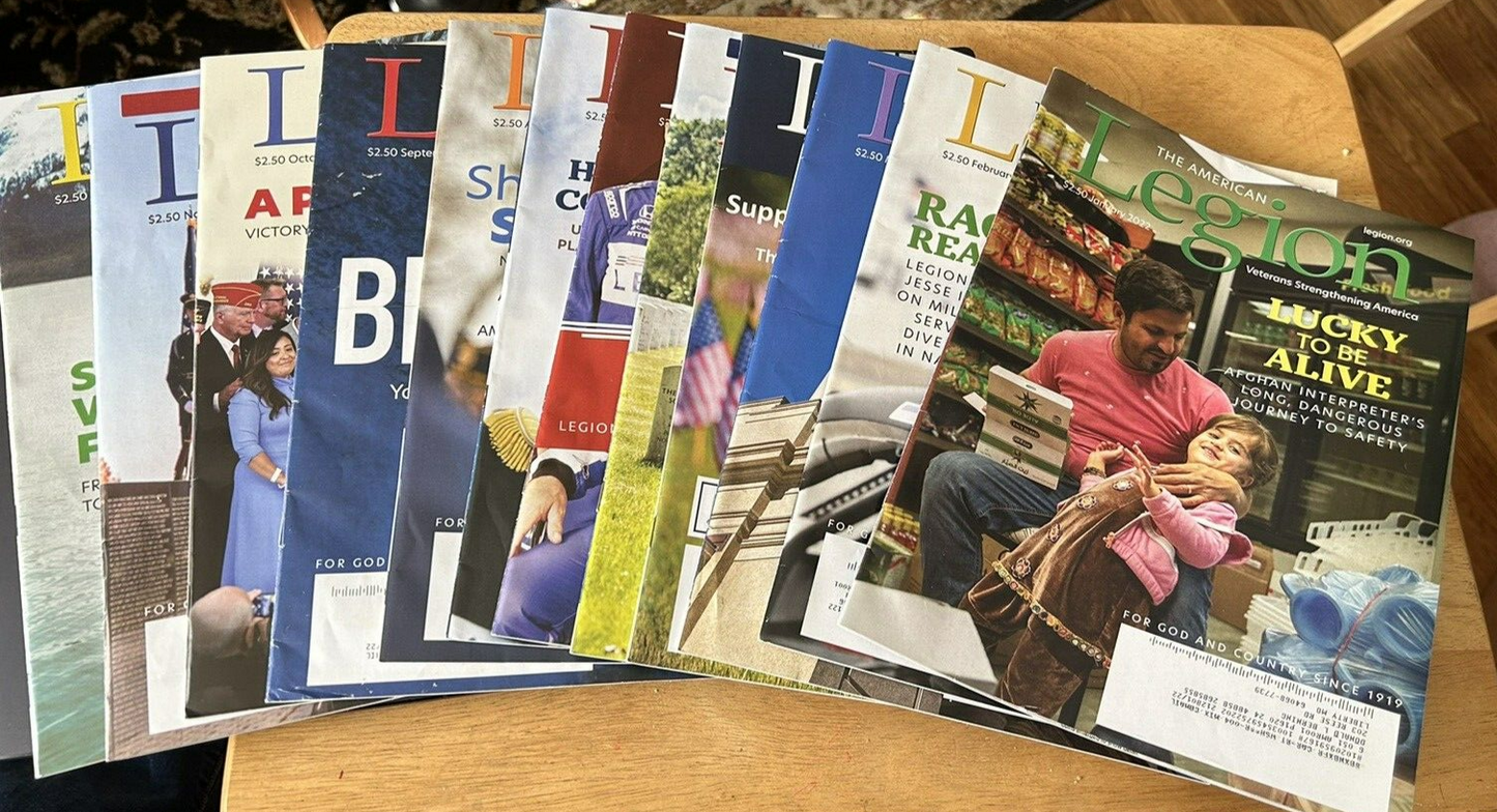 Full Set (12 issue2) of 2022 American Legion Magazine