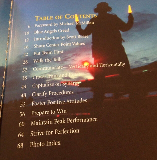 The power of teamwork inspired by the blue angels. BEARE & M. McMILLAN