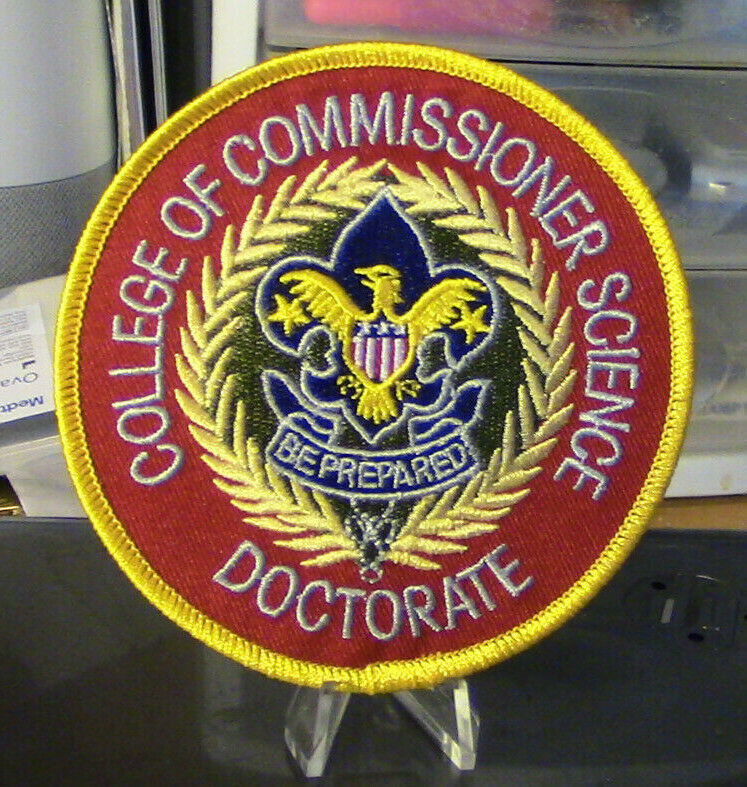 Official BSA: College of Commissioner Science DOCTORATE Patch