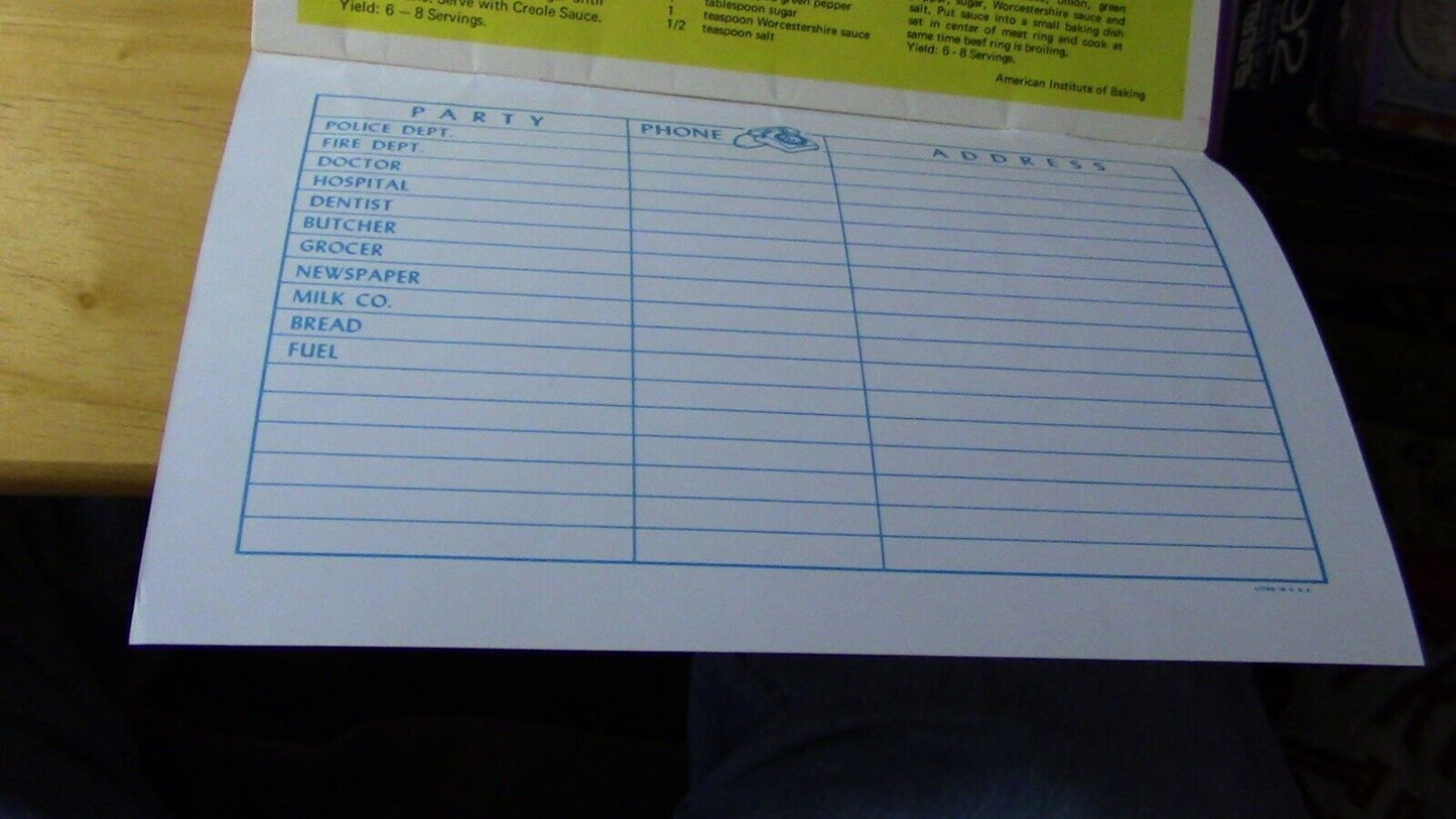 Vintage 70's Calendar/Cookbook/Budget Combo: Dot and Joes Browsers De-Lite