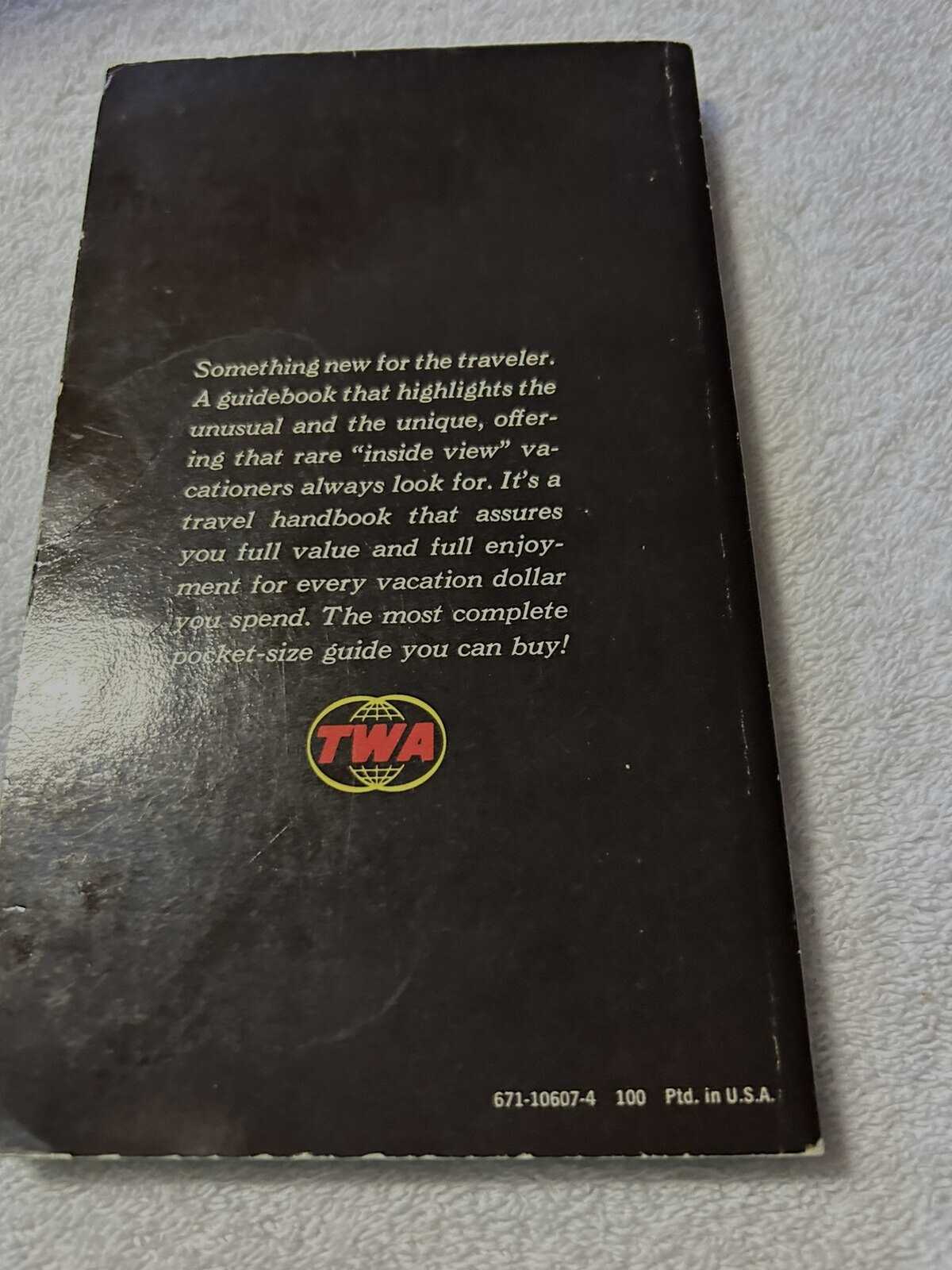 TWA: GETAWAY GUIDE: ROME 1972