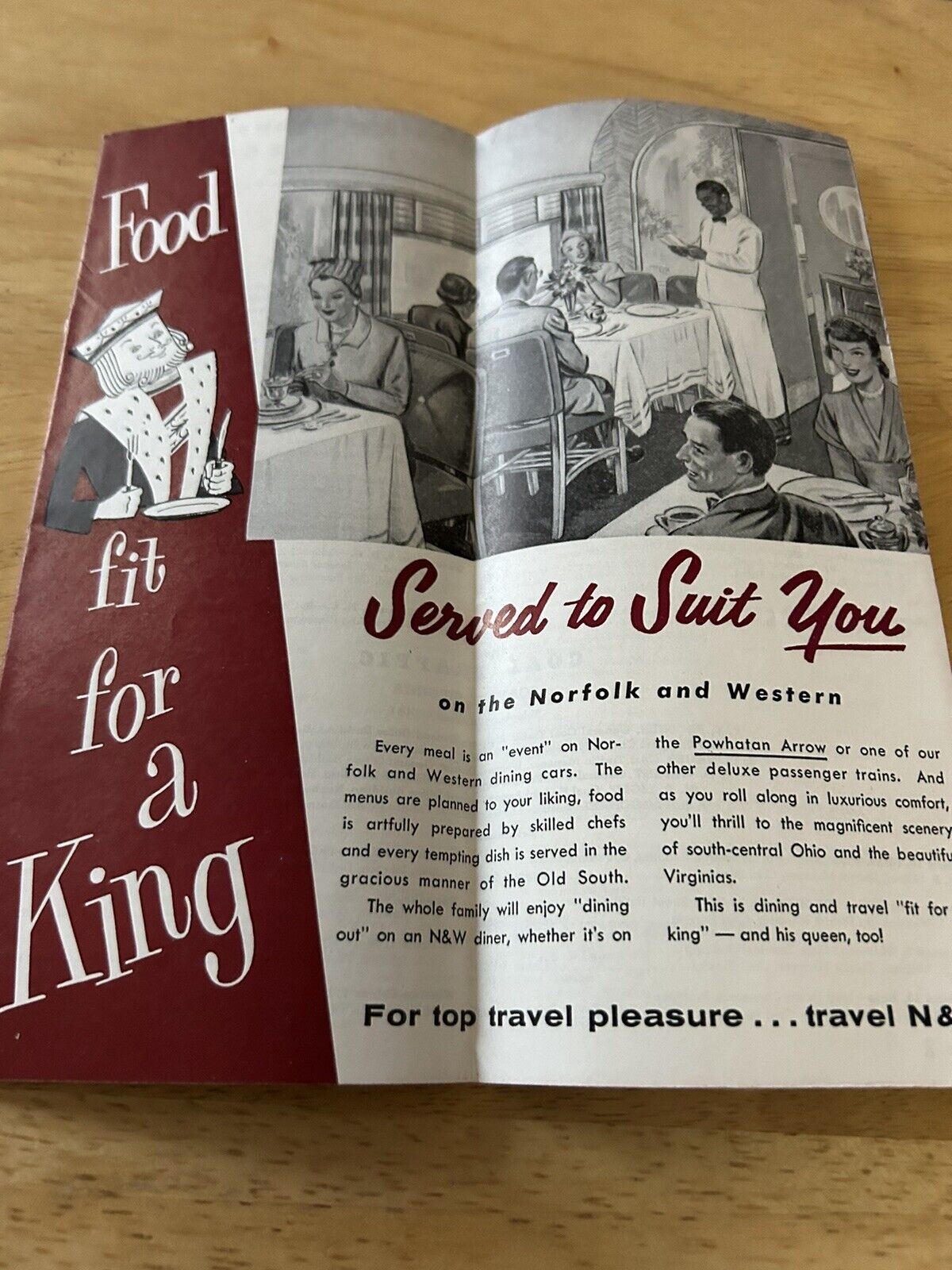 RAILROAD TIMETABLE: NORFOLK & WESTERN RAILWAY TIME TABLE JAN.-1-1958