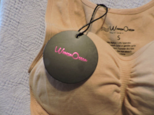 WOMAN'S OCEAN SIZE SMALL CAMI TANK--BEIGE NEW