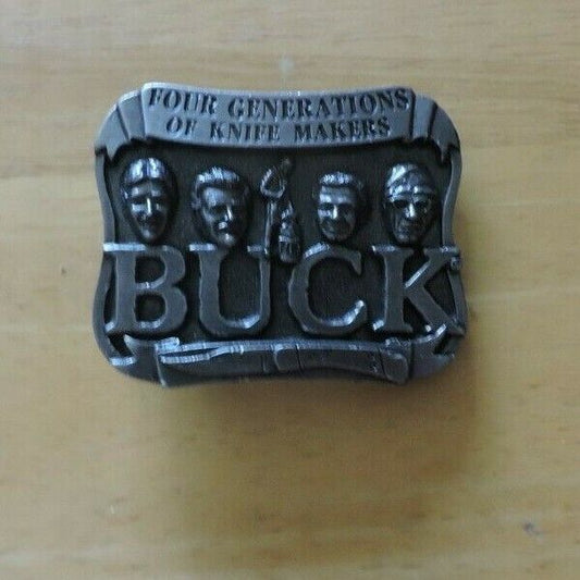 Buck Knives: Four Generations of Knife Makers Pewter Belt Buckle