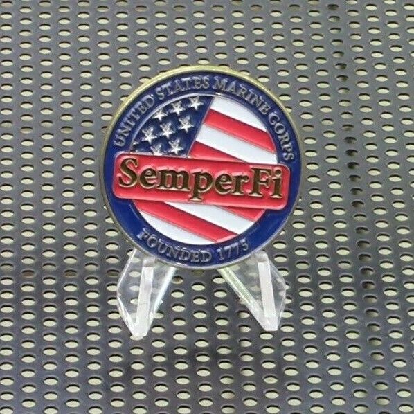 U.S. Marine Corp. Semper Fidelis Challenge Coin