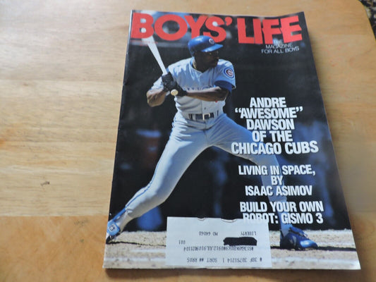 BOYS' LIFE MAGAZINE--SEPTEMBER 1990--ANDRE "AWESOME" DAWSON OF THE CHICAGO CUBS