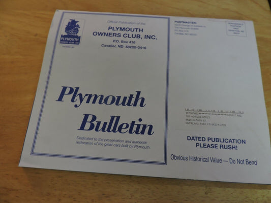 THE PLYMOUTH BULLETINNOVEMBER/DECEMBER 2012