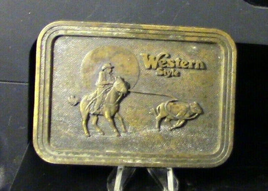 Western Style Brass Belt Buckle