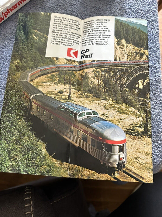 CP RAIL TIMETABLE OCTOBER 25, 1970