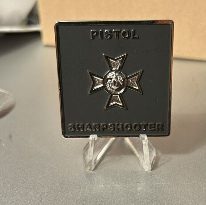 Unique Challenge Coin: Official USMC, Pistol Sharpshooter