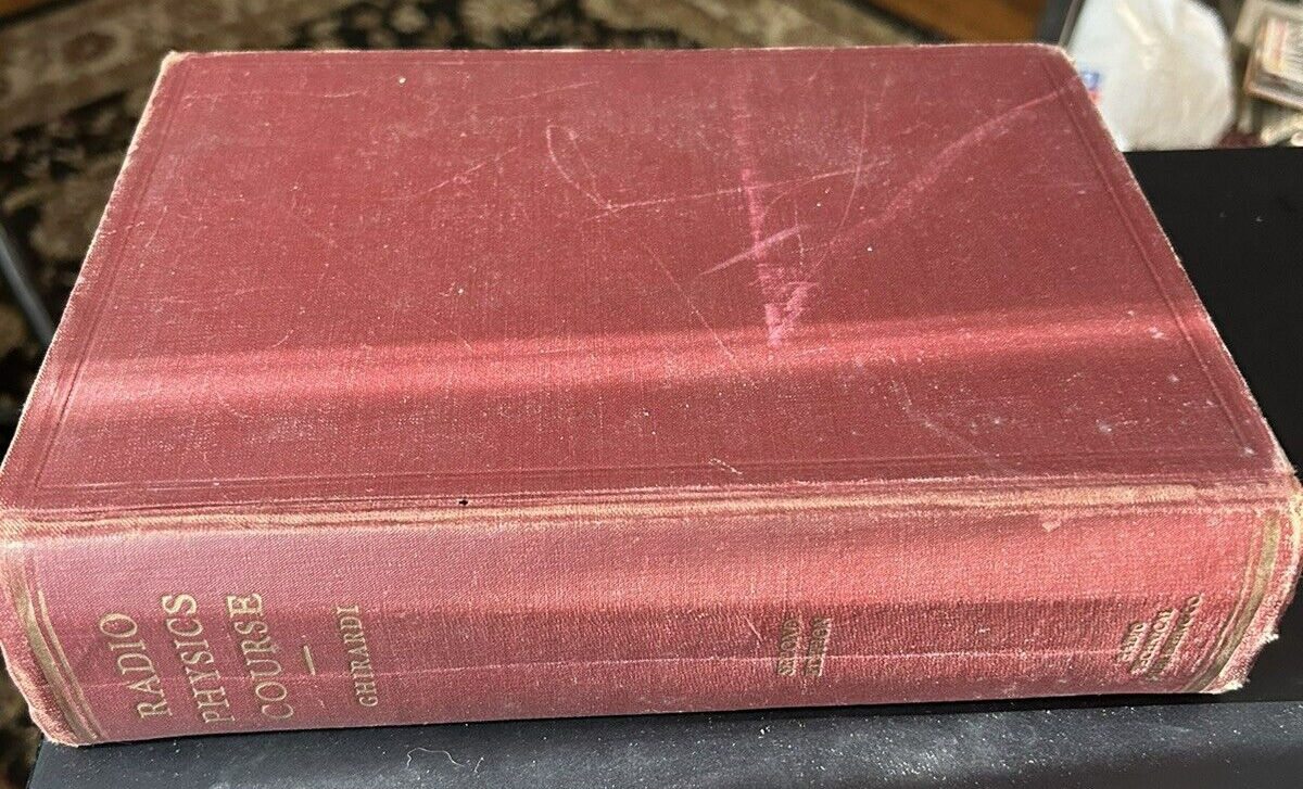 Hardcover: Radio Physics Course, (1942) Ghirardi