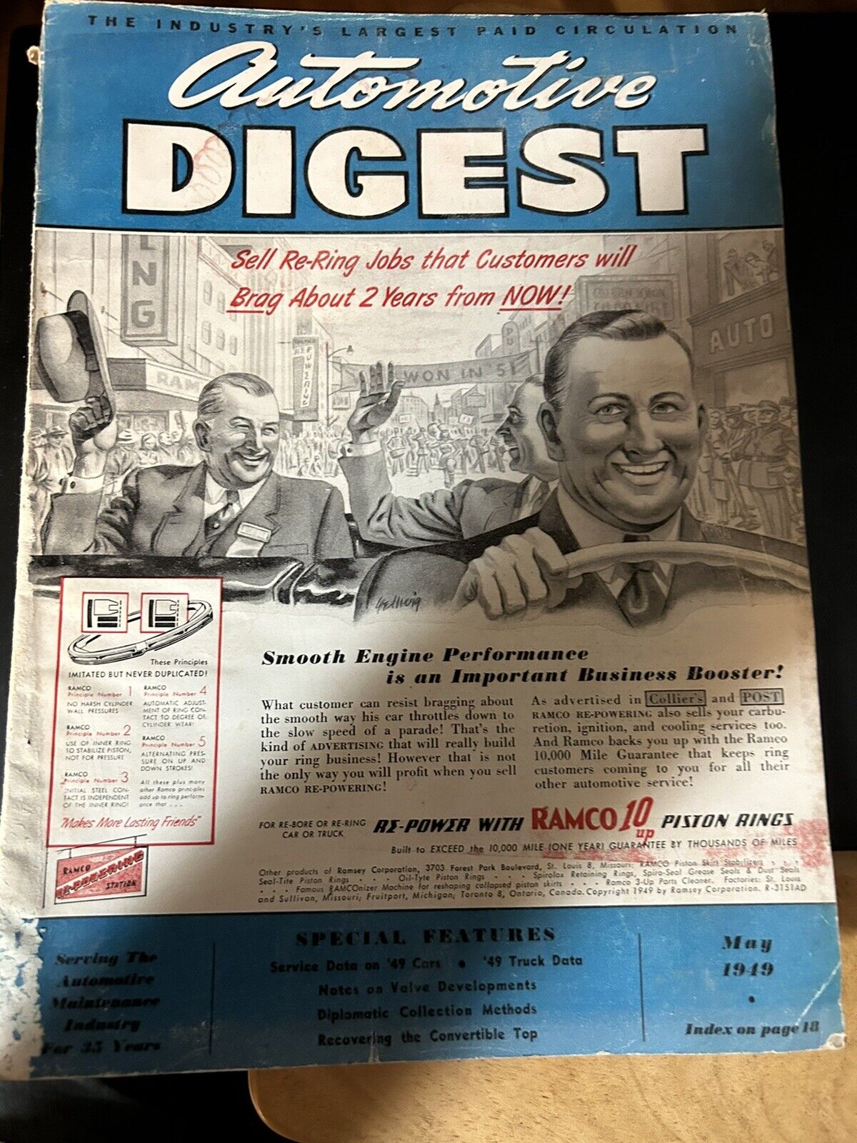 AUTOMOTIVE DIGEST MAGAZINE, MAY 1949