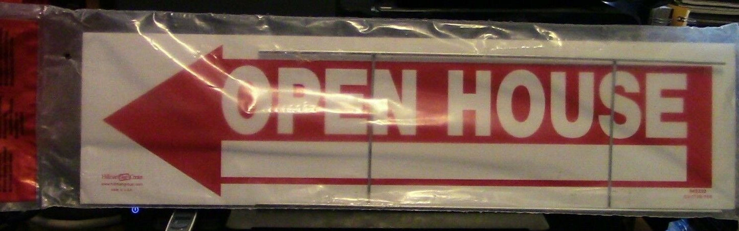 Hillman Sign Center: 6" X 24" Open Hpuse Sign (NIB)