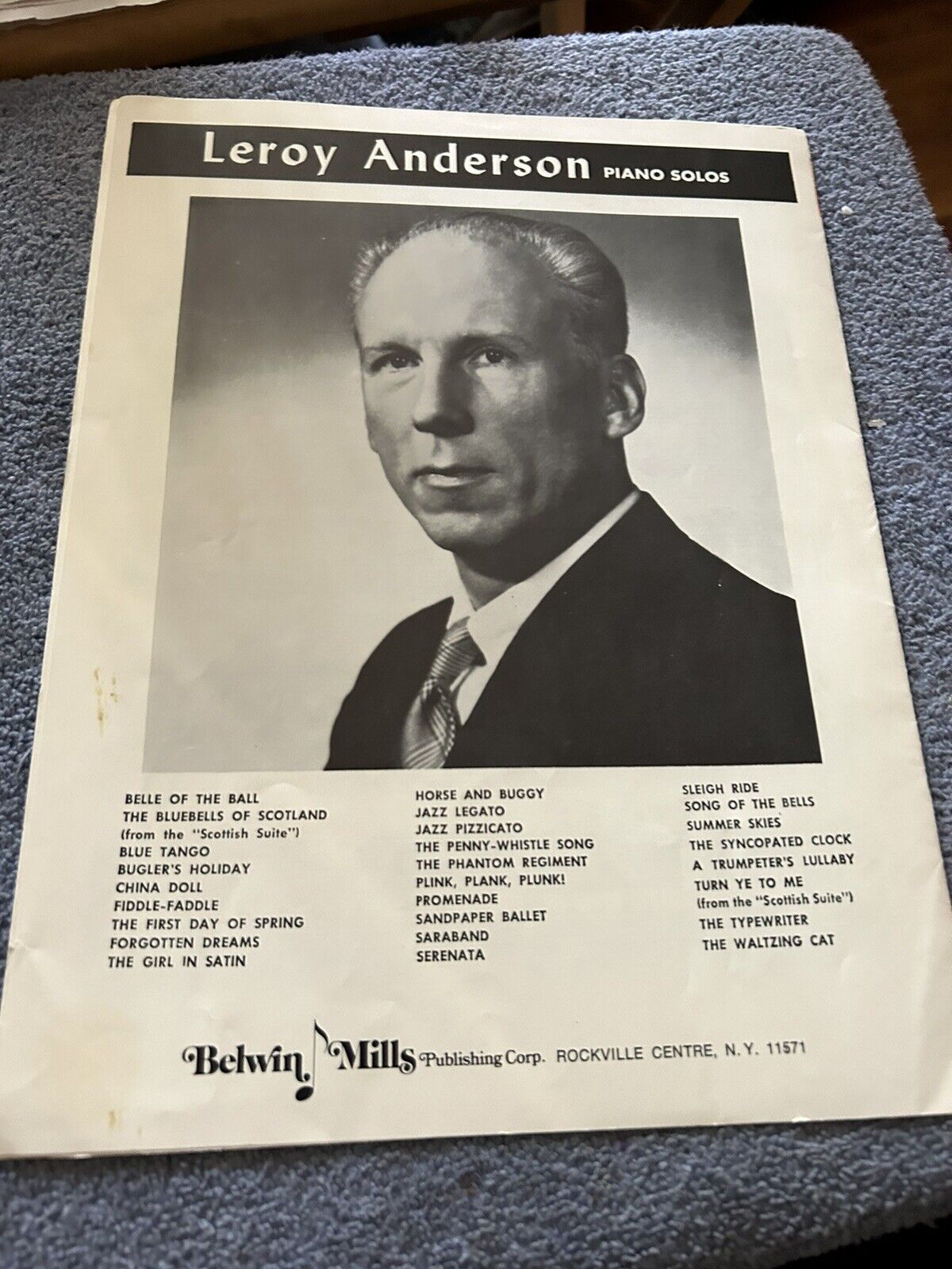 SHEET MUSIC--FIDDLE FADDLE PIANO SOLO LEROY ANDERSON