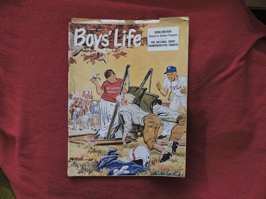 BOY'S LIFE MAGAZINE -Football Game  October 1959