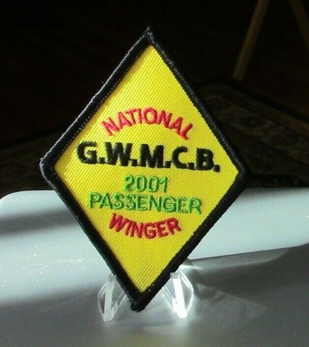 Gold Wing Motor Club Belgium (G.W.M.C.B.) 2001 Passenger Winger Patch