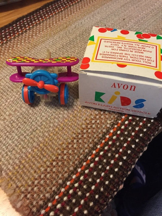 Avon Flash Action Vehicle Airplane New In Box - Watch Sparks Fly