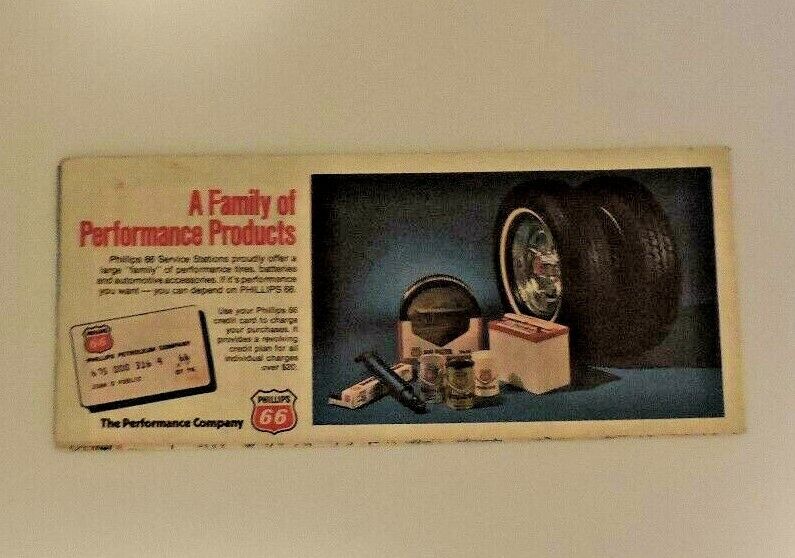 Vintage Missouri Folding Map Produced by Phillips 66