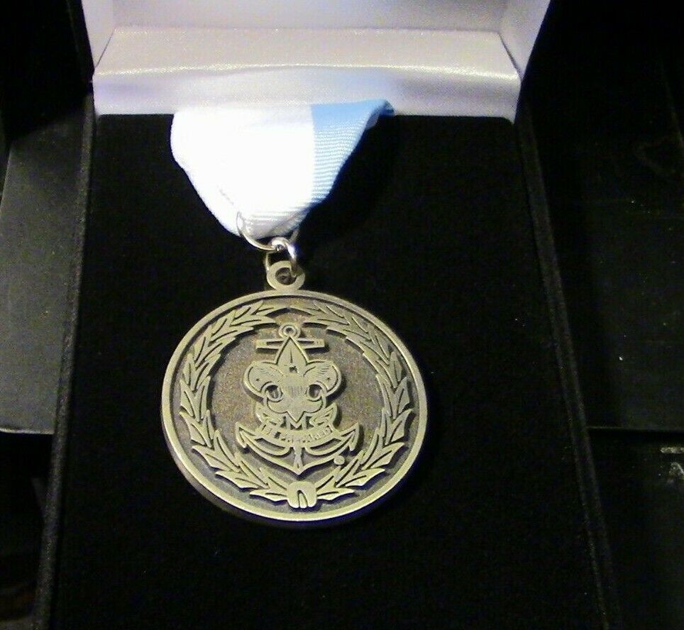 Official BSA-Sea Scout Council Leadership Award Medal/Presentation Case