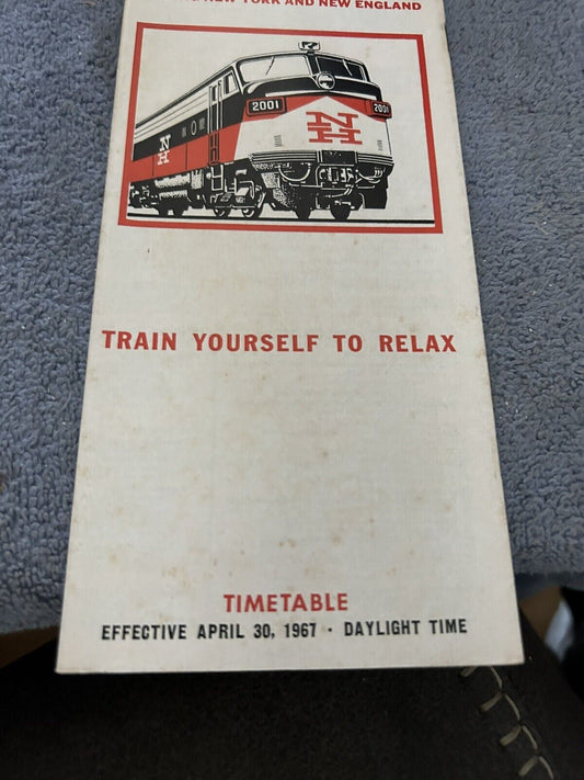 RAILROAD TIMETABLE: NEW HAVEN LINE APRIL 30, 1967