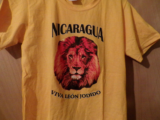 T Shirt (Kids Small) Nicaragua (Lions Head) says: