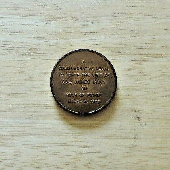 Commemorative Medal To Honor: Colonel James Irwin, 1973