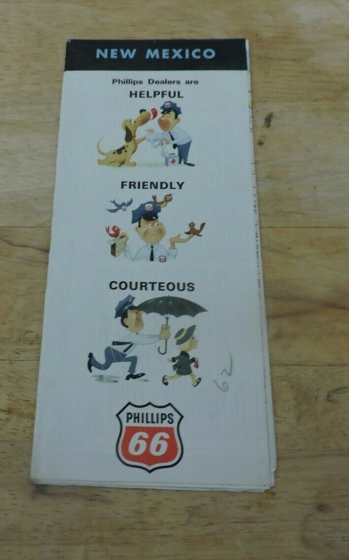 New Mexico Highway Map Phillips 66 NO DATE