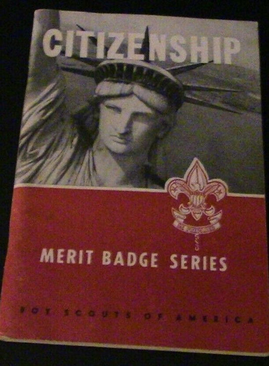 Boy Scout Merit Badge Book: CITIZENSHIP, fully illustrated, 1962