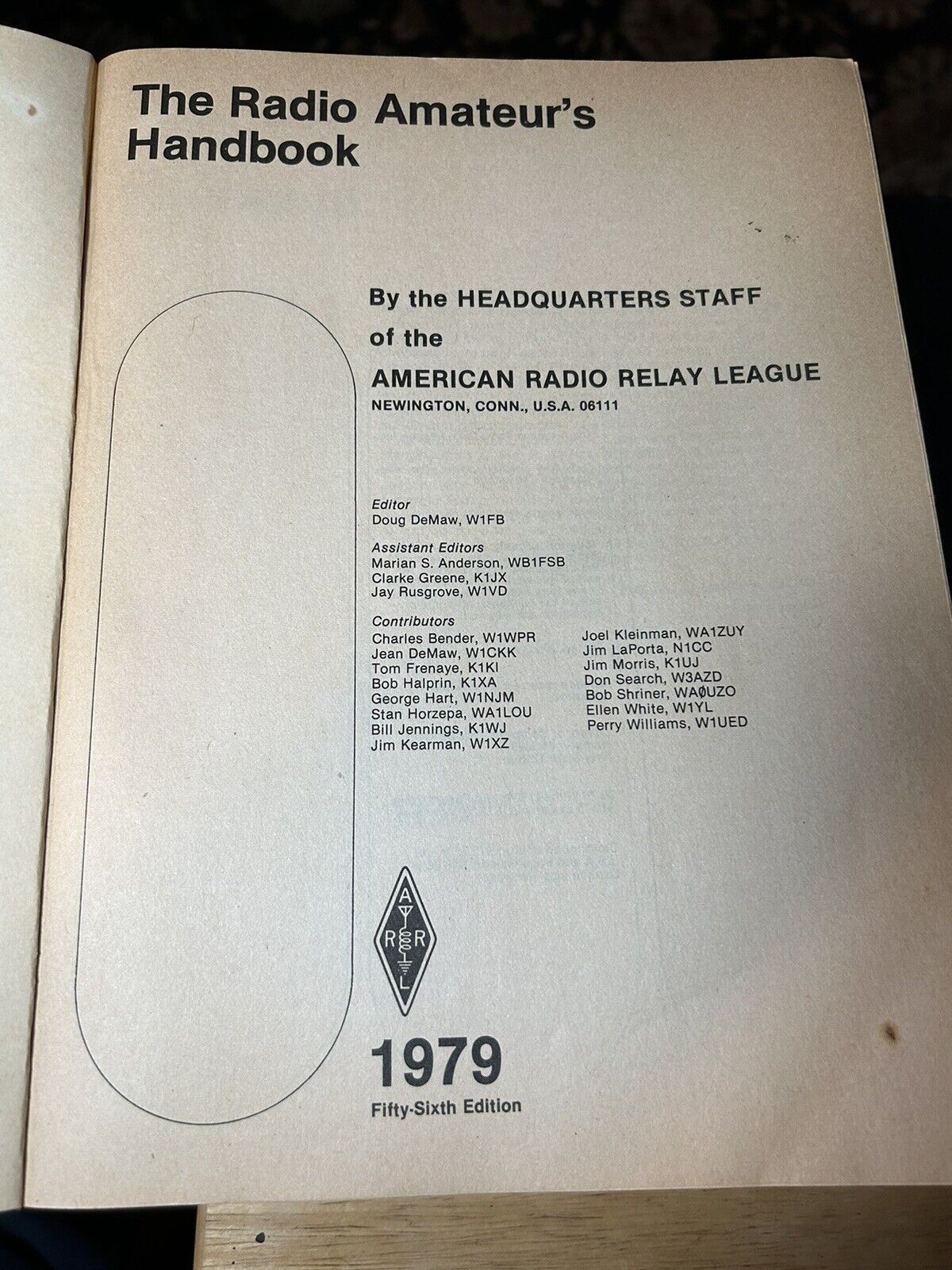 Softcover: The 1979 ARRL Handbook for the Radio Amateur