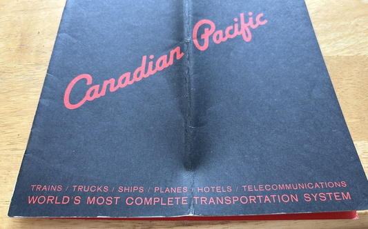 CANDIAN PACIFIC TIMETABLE OCTOBER 27, 1963-APRIL 25, 1964