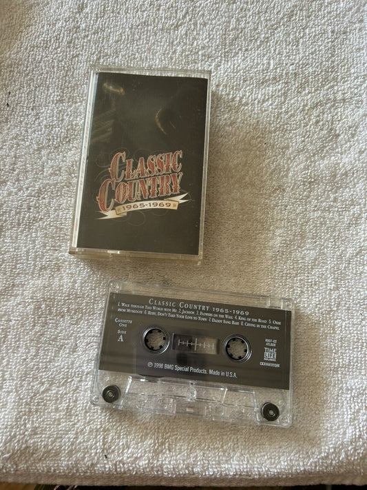 CLASSIC COUNTRY 1965-1969 CASSETTE TAPE 1998 VARIOUS ARTISTS