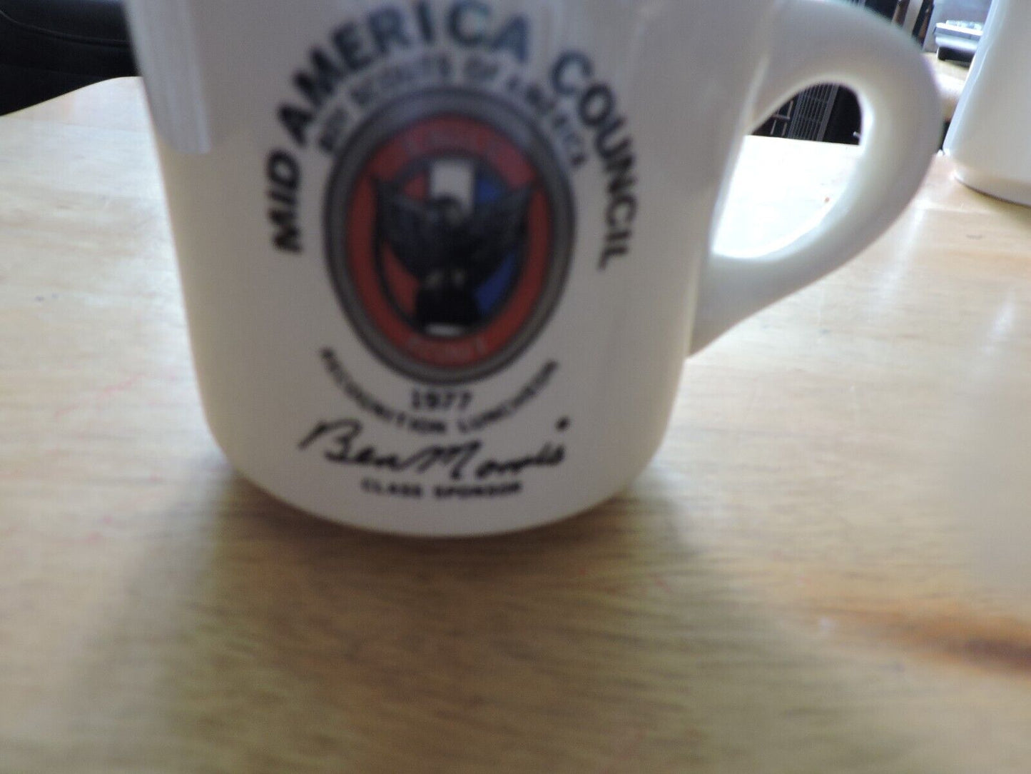 BOY SCOUT: MID AMERICA COUNCIL 1977 RECOGNITION LUNCHEON COFFEE MUG