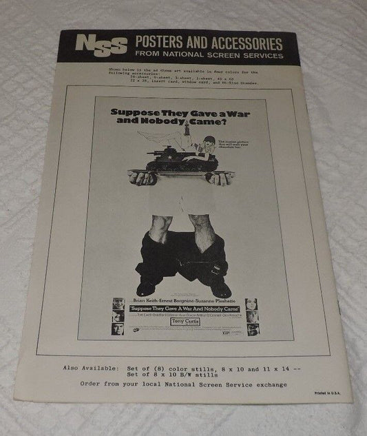 Suppose They Gave A War and Nobody Came Pressbook