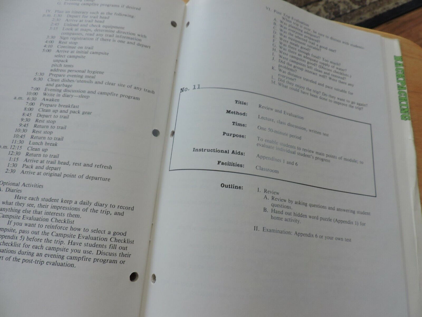 BACKPACKING OUTDOOR LIVING SKILLS SERIES 1984