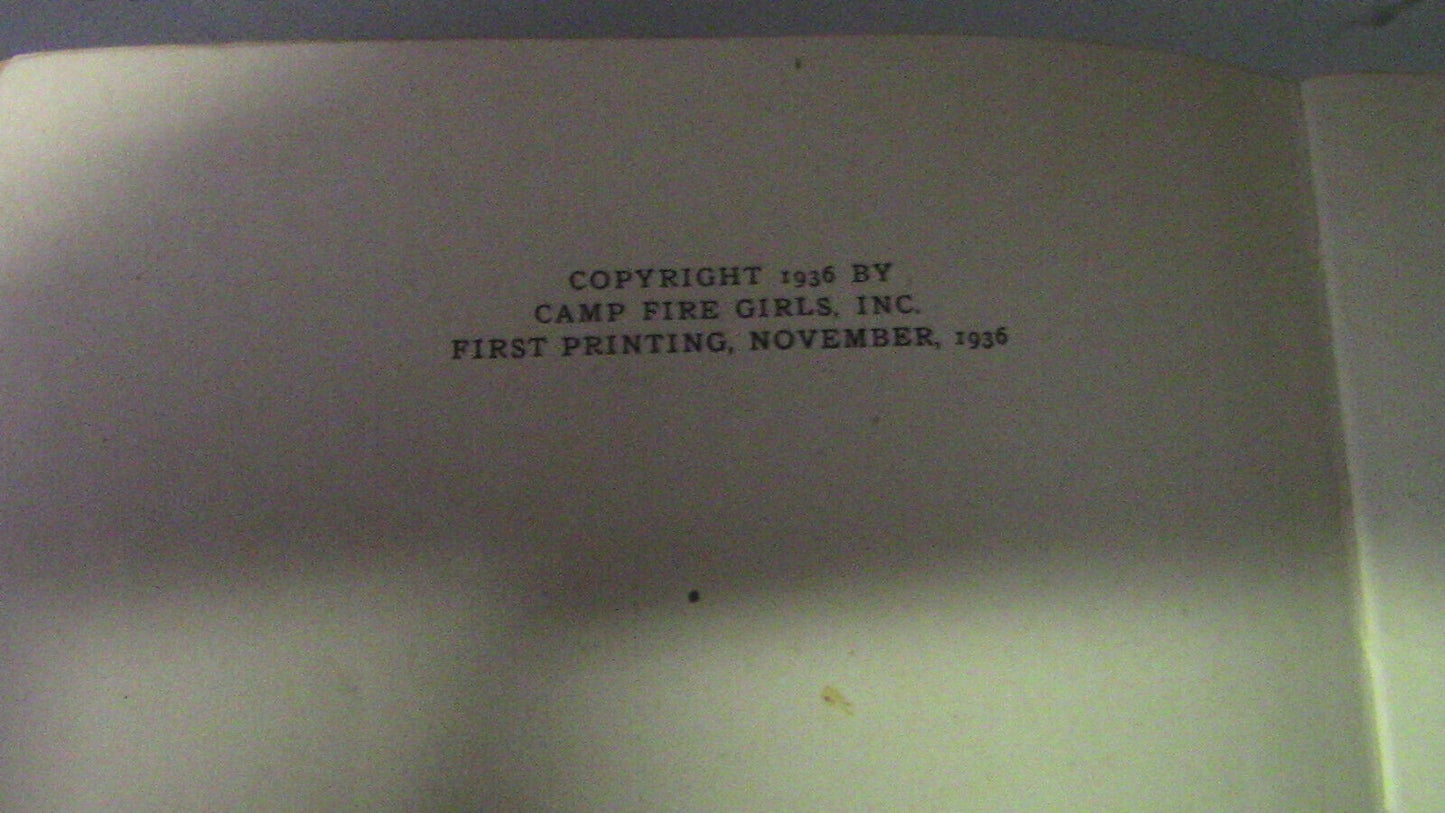 Book of the Camp Fire Girls 1936 Edition Illustrated Soft Cover