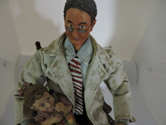 DOCTOR WITH YOUNG GIRL FIGURINE--NOT MARKED OR DATED