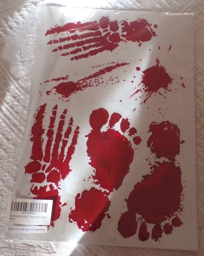 Bloody Footprints Floor Stickers