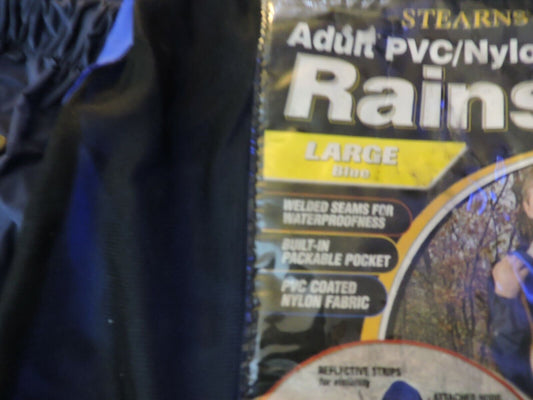 STEARNS ADULT PVC/NYLOIN RAINSUIT PANTS--LARGE