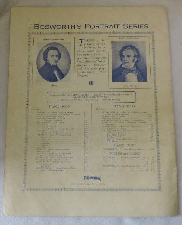 Sheet Music for "The Plains of Peace" for a Bb Clarinet with Piano Accompaniment