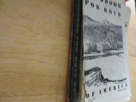 BOY SCOUTS OF AMERICA HANDBOOK FOR BOYS      1958 PRINTING