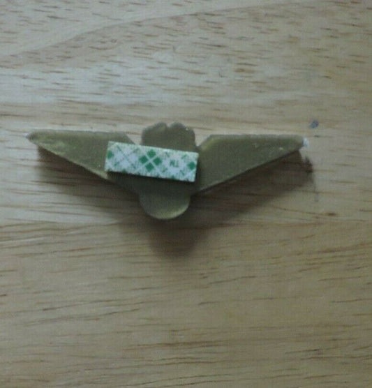 TWA Pilot Wings Plastic, sticker back 2.5 x 1 inch